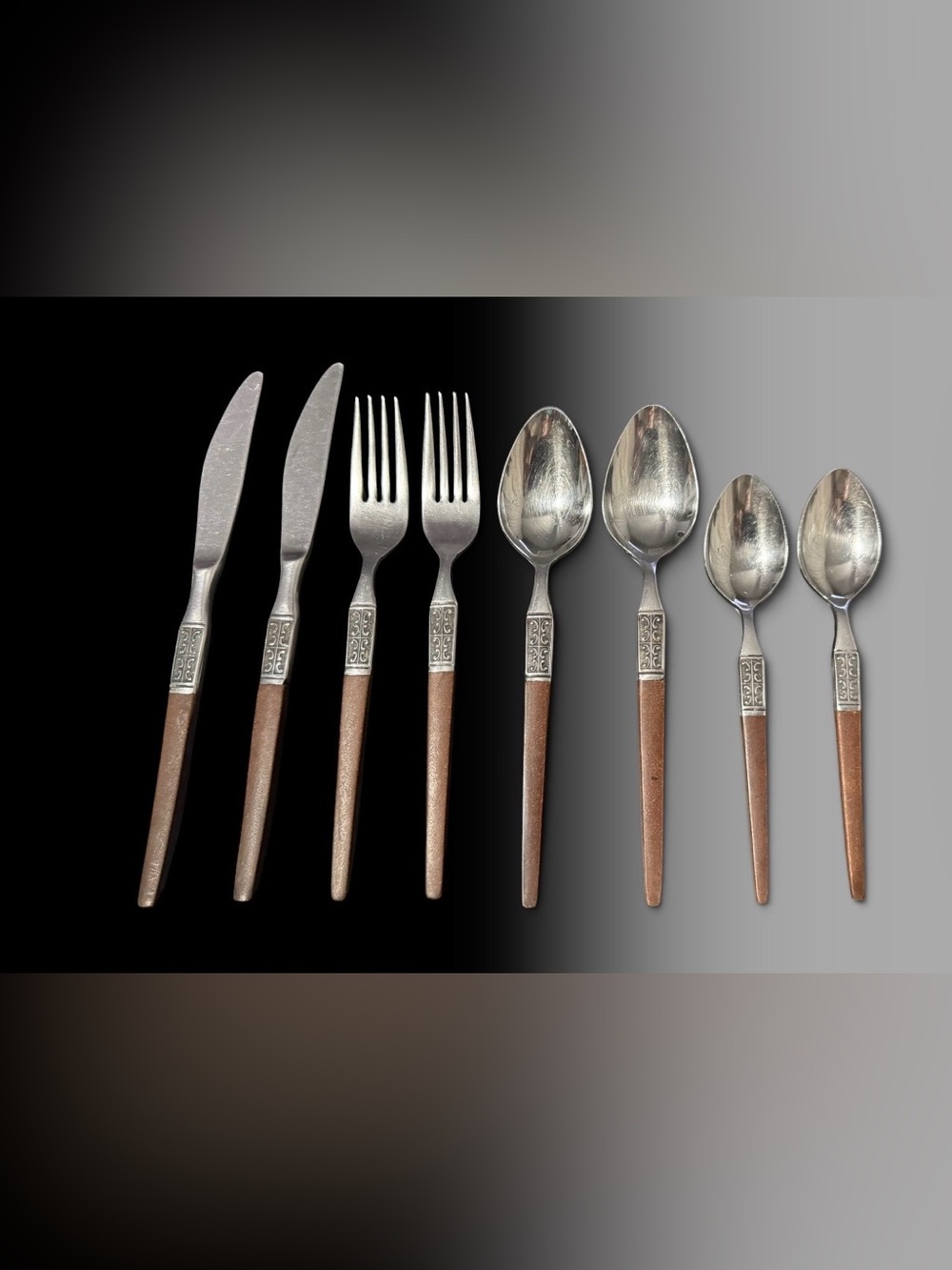 Echo Eterna Stainless Steel Serving set for 2, MCM. (Excludes salad fork)